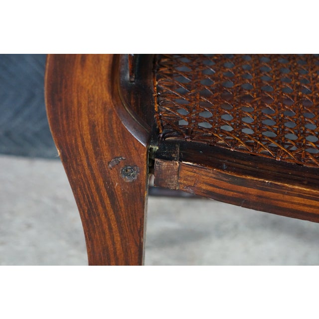 Antique 19th Century American Federal Hitchcock Style Stenciled Cane Side Chair For Sale - Image 17 of 18