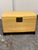 Animal Skin Chinese Lift-Top Yellow Leather Trunk, Vintage For Sale - Image 7 of 12