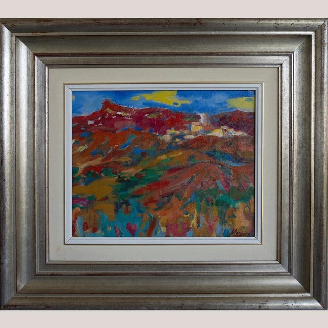 Fauvist Landscape, 1970s, Oil on Canvas For Sale - Image 3 of 8