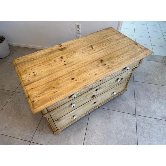 Gründerzeit Chest of Drawers in Softwood For Sale - Image 7 of 11