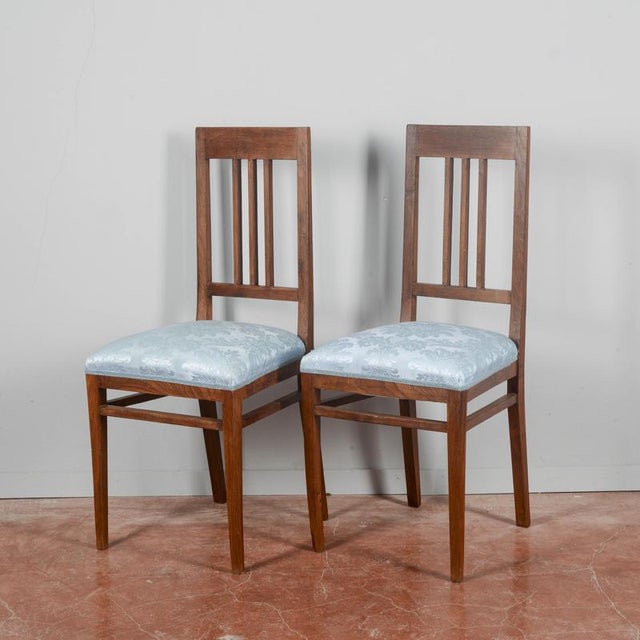 Pair of reupholstered chairs restored from the lliberty era measures 42 x 45 x h 97.5 x h sed 49 category liberty style...