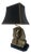 Hollywood Regency Pharaoh Brass Table Lamp For Sale