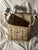 Delft 1910s Antique Basket With Delft Ceramic Handmade Basket. For Sale - Image 4 of 12