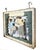 Rare, double sided heavy metal sign with two golfers in classic knickers. Wonderful folk art appeal in these...