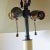 Vintage Bronze and Enamel Table Lamp in Hollywood Regency Style by Chapman For Sale - Image 9 of 11