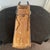Mid Century West African Style Carved Horn Mask With Metal Overlay, Brutalist Plated Wood Mask For Sale - Image 6 of 6