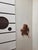 Brown Half Moon - One-of-a-Kind Handcrafted Driftwood Wall Clock Sculpture For Sale - Image 8 of 14
