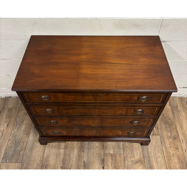Vintage Williams Kimp Furniture Co Chippendale Mahogany Side Chest of Drawers For Sale - Image 4 of 11