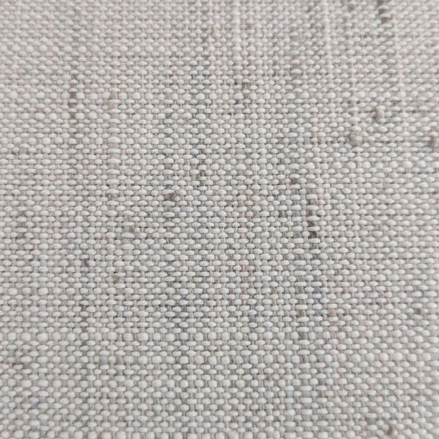 Gray Crate and Barrel Valle Modern Lounge Chair With Black Metal Frame For Sale - Image 8 of 9