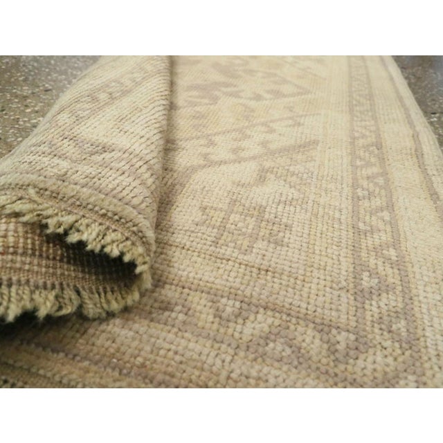 Galerie Shabab Collection Early 20th Century Turkish Oushak Throw Rug For Sale In New York - Image 6 of 6