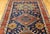Vintage Persian Heriz Serapi Runner Rug, Hand-Knotted Wool, Geometric Medallion Pattern, Navy, 3x12 For Sale - Image 15 of 16