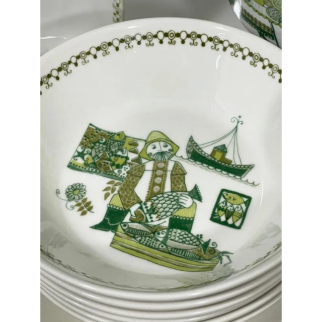 Ceramic Tea Service attributed to Turi Design for Figgjo Flint, Norway, 1980s, Set of 55 For Sale - Image 7 of 12