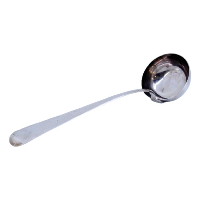 Silver Soup Ladle with Handle For Sale