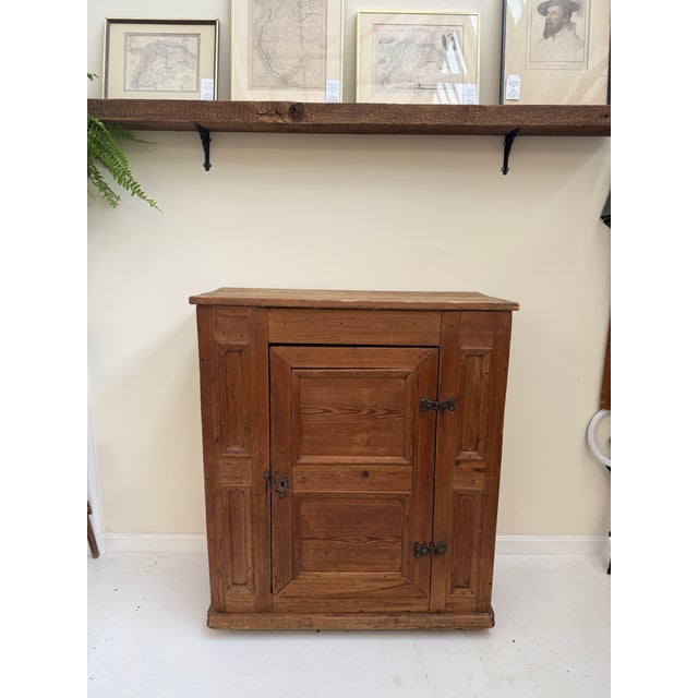 Antique English Pine Cabinet For Sale - Image 10 of 11