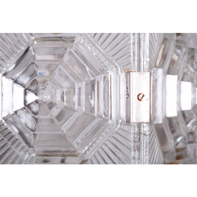 1960s Mid-Century Chandelier in Chrome and Glass by Kamenický Šenov, Czech, 1960s For Sale - Image 5 of 10