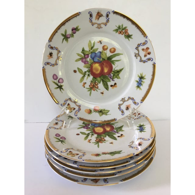 Set of 6 - I Godinger & Co. Gold Trimmed Porcelain 10 Set of 6 - I Godinger & Co. Gold Trimmed Porcelain 10