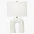 Hable by Visual Comfort Studio Hable Aura Table Lamp in Matte White Ceramic For Sale In Greenville, SC - Image 6 of 6