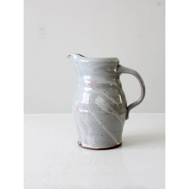 Vintage Studio Pottery Pitcher For Sale - Image 4 of 11