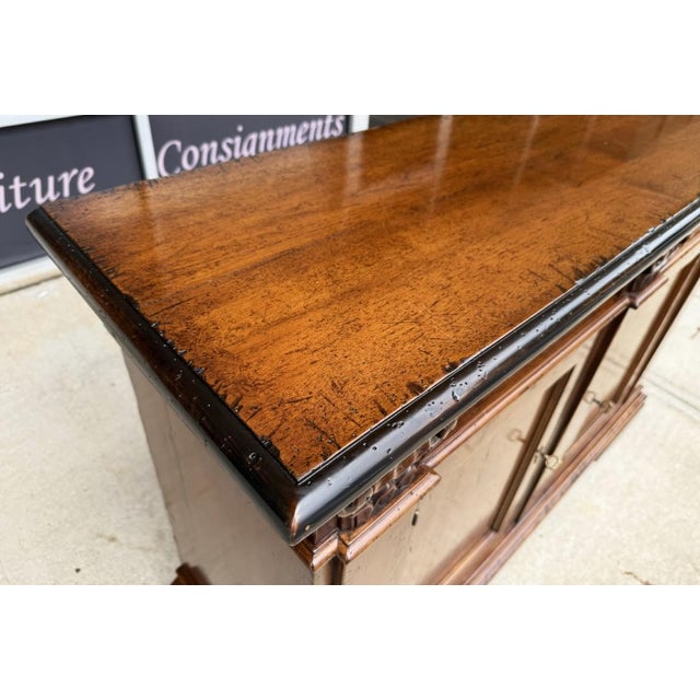 David Michael Tuscan 58" Wide Walnut Wood Sideboard, Attributed For Sale - Image 9 of 16