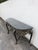 French Painted Black Heavy Carved Marble Top Large Long Console Entry Table 6381 For Sale - Image 12 of 12