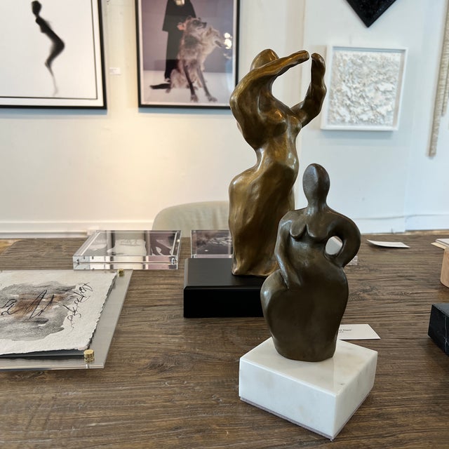 “Grace” Contemporary Modern Figurative Bronze Sculpture by Aleta Aaron For Sale - Image 11 of 13