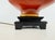 Vintage Chinoiserie Red and Black Ceramic Table Lamp With Gold-Lined Shade For Sale In Little Rock - Image 6 of 14