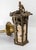 1910s 20th Century Arts & Crafts Brass and Slag Glass Gothic Tudor Revival Pendant Light For Sale - Image 5 of 15