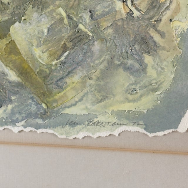 Light Green "Fragment" by Jean Edelstein, 1972 For Sale - Image 8 of 12