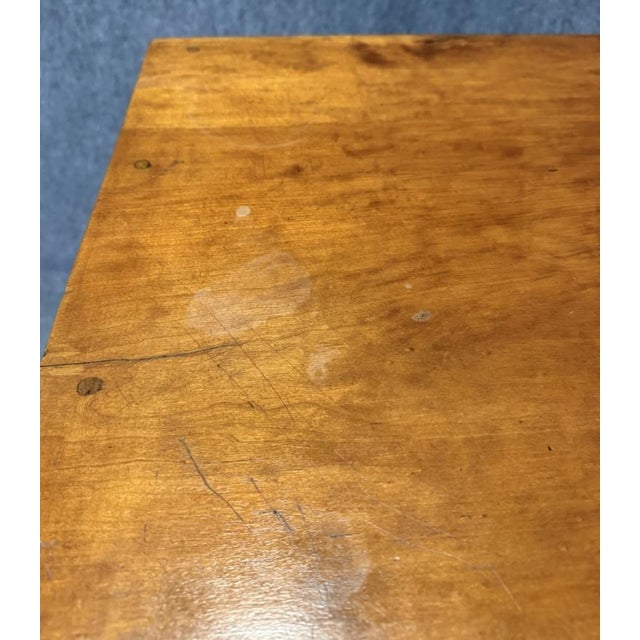 This 19th Century five-drawer walnut chest features a warm, hand-rubbed patina with turned corner columns and matching...