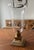Traditional Late 20th Century Glass & Brass Hurricane Candle Holder For Sale - Image 3 of 8