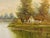 Realism Golden haze settles on calm waters, holding a cottage in quiet reverie 1975 Circa For Sale - Image 3 of 18