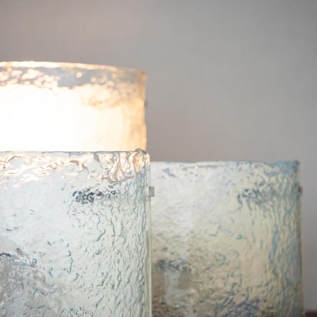 Vintage Italian Murano Glass Wall Lights by Mazzega, 1970, Set of 4 For Sale - Image 10 of 18