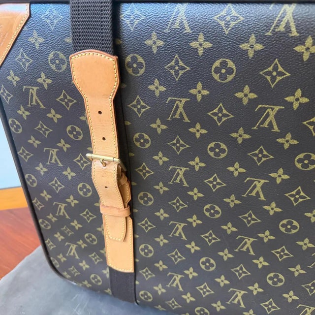 Textile A 2002 Satellite 60 Brown Monogram Canvas Suitcase by Louis Vuitton For Sale - Image 7 of 18