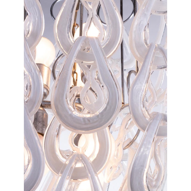 Huge Chandelier by Angelo Mangiarotti for Vistosi, Italy, 1960 For Sale - Image 3 of 13