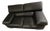 Modern Roche Bobois Black Leather Sofa With Adjustable Headrests For Sale