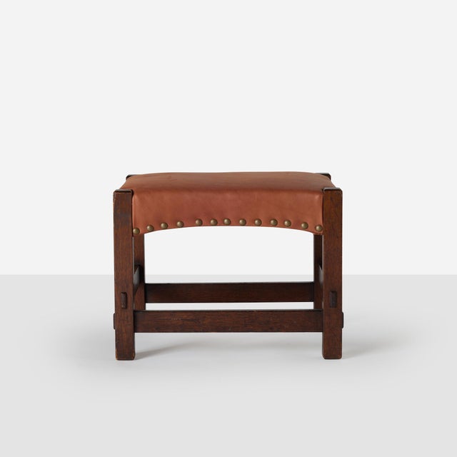 Brown Early 20th Century Model 300 Footstools by Gustav Stickley - A Pair For Sale - Image 8 of 12