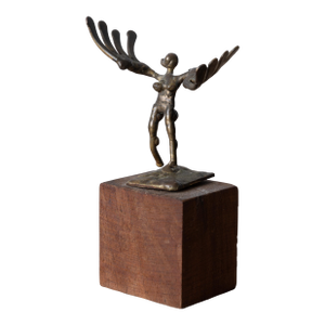 j.a. Burlini Bronze Sculpture, 1979