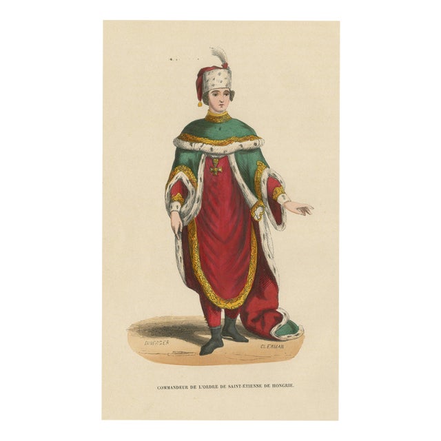 After Duverger, Commander of Saint Stephen of Hungary, 1844, Engraving For Sale