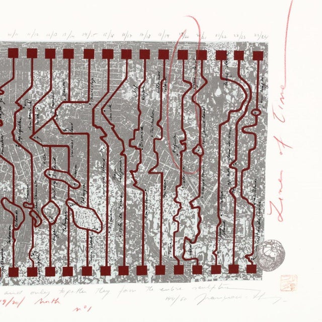 Francoise Schein, MIxed Media Conceptual Art Sculpture Drawing Human Rights Welded Iron, c.1990's For Sale - Image 4 of 8