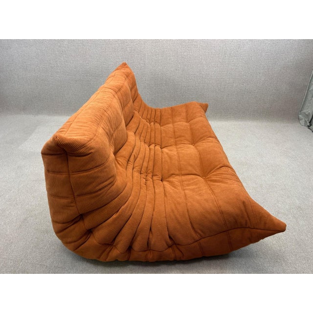 Orange Togo Three-Seater Sofa from Ligne Roset, 2013 For Sale - Image 13 of 16