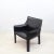Cab 414 Chair in Black Stitched Leather attributed to Mario Bellini for Cassina, 1980s For Sale - Image 6 of 10