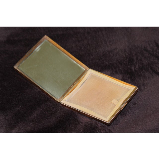 Gold Compact Mirror Powder Box, 1950s For Sale - Image 15 of 18