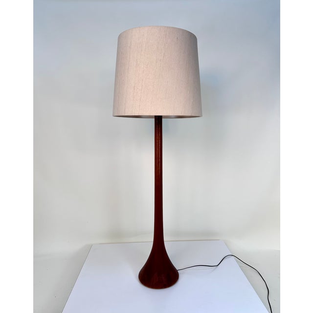 Textile Large Sculptural Height-Adjustable Floor Lamp in Teak from Domus, Germany, 1970s For Sale - Image 7 of 18