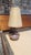 Lotte and Gunnar Bostlund 1970s Bostlund Mid-Century Ceramic Lamp With Original Fiberglass Shade For Sale - Image 4 of 7