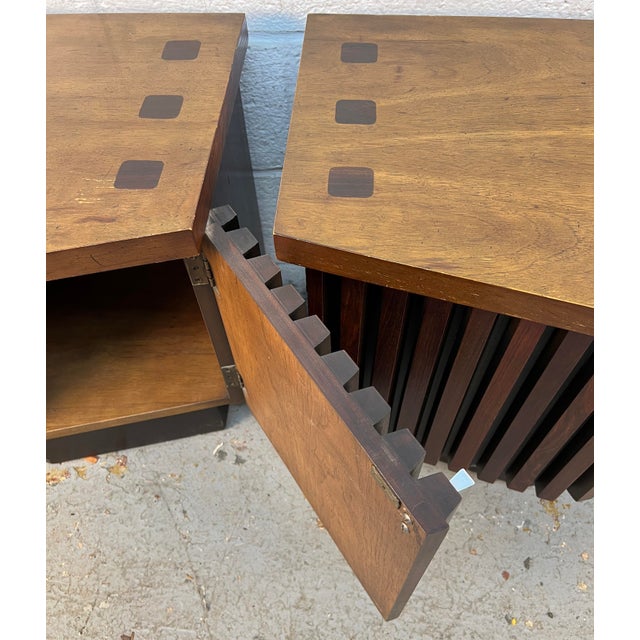 Lane "Tower Suite" Mid-Century Modern Nightstands, Pair For Sale - Image 15 of 17