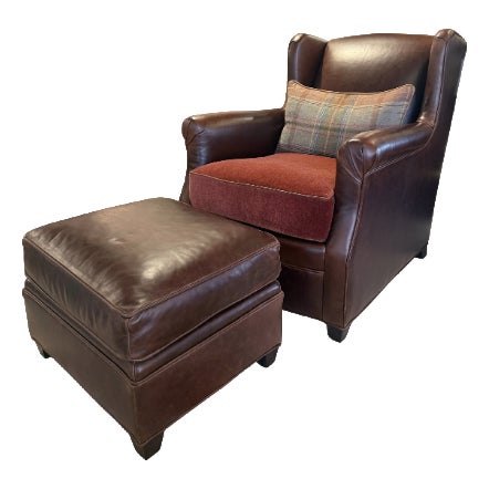 Frank Chair & Ottoman For Sale
