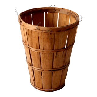 Vintage Orchard Basket For Sale