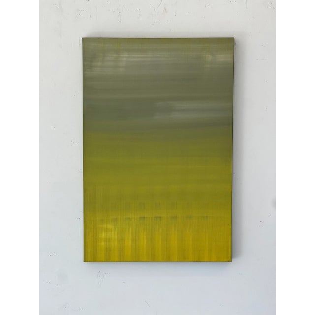 Abstract "Diptych 2" Contemporary Abstract Acrylic Painting by Nina Weintraub For Sale - Image 3 of 9