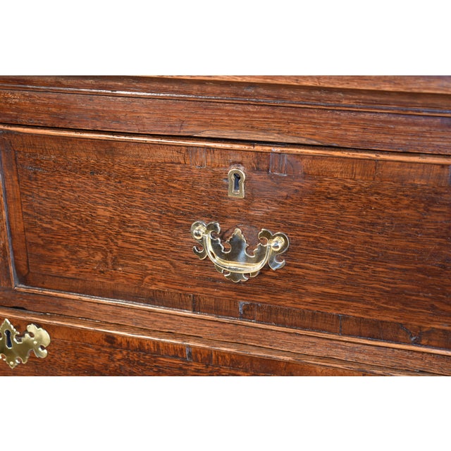 Period Georgian 18th Century English Oak Chest For Sale - Image 10 of 12