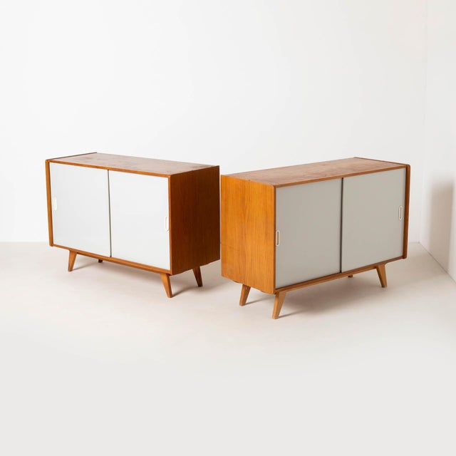 Sideboard with Sliding Door by Jiří Jiroutek for Interier Praha, Former Czechoslovakia, 1960s For Sale - Image 11 of 14